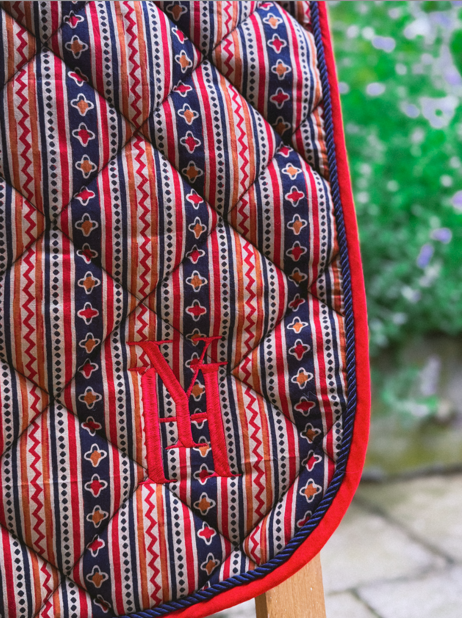 Ethnic Striped Saddle Pad 9