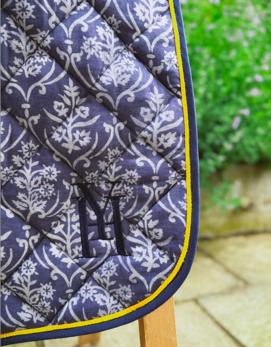 Tapis de selle bleu 4