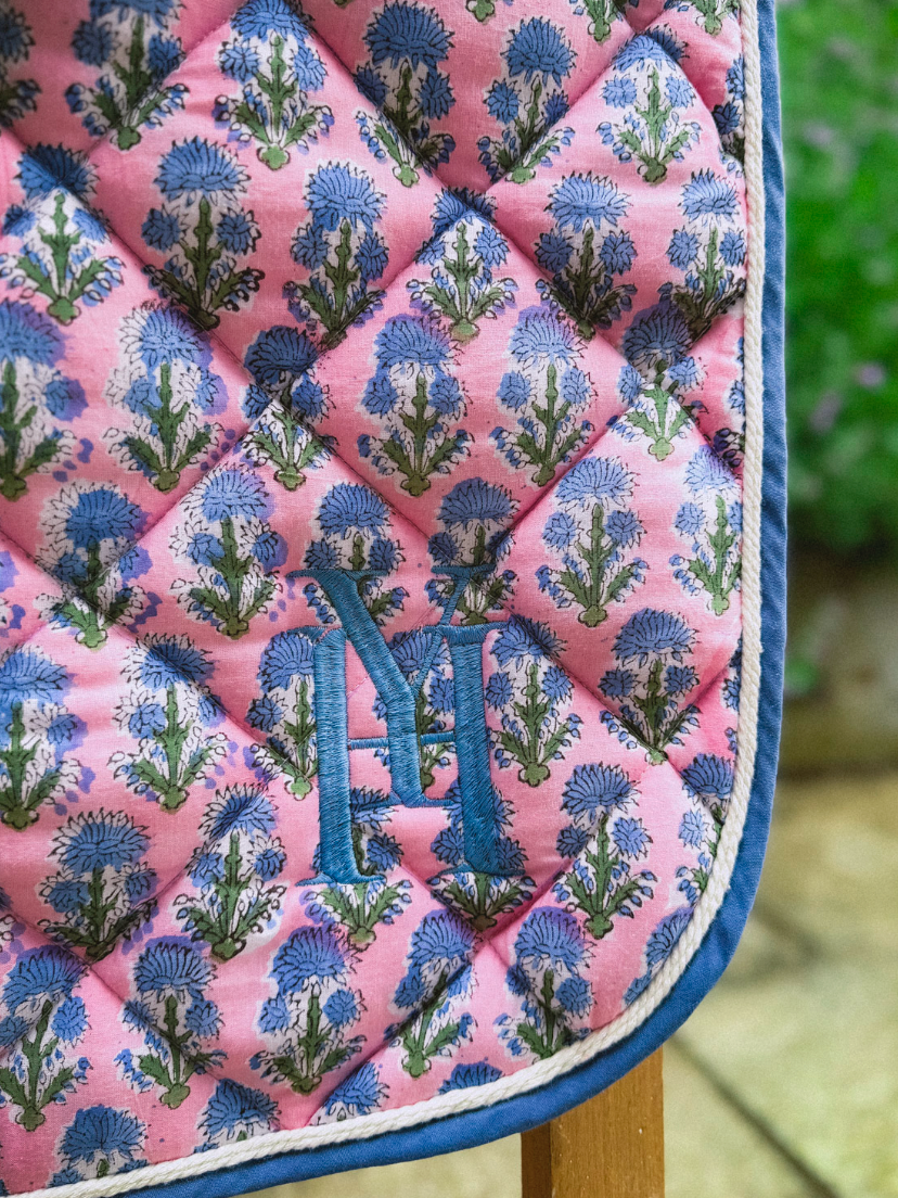 Tapis de selle rose pâle 14
