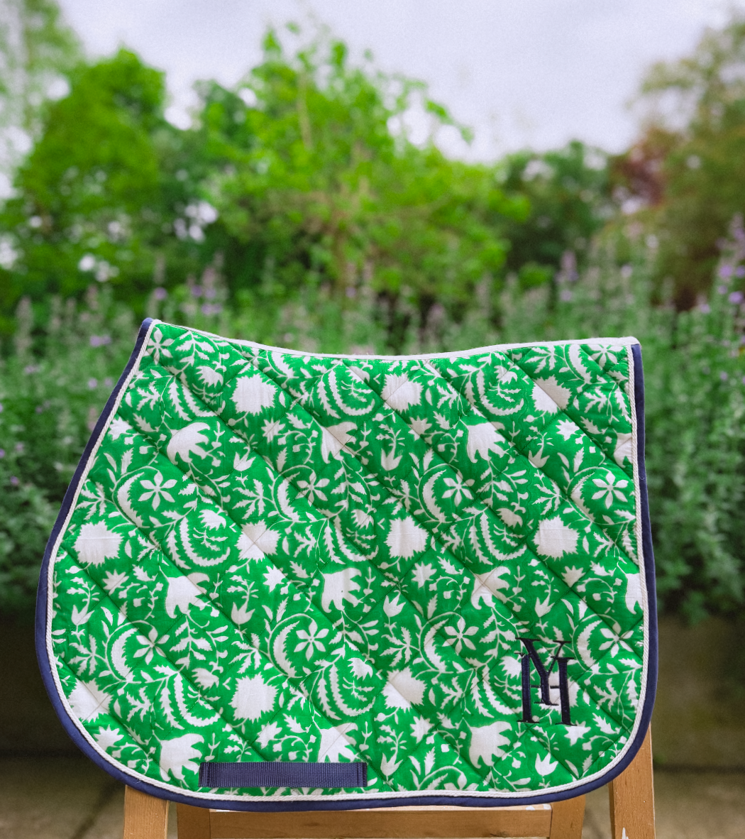 Tapis de selle vert 12