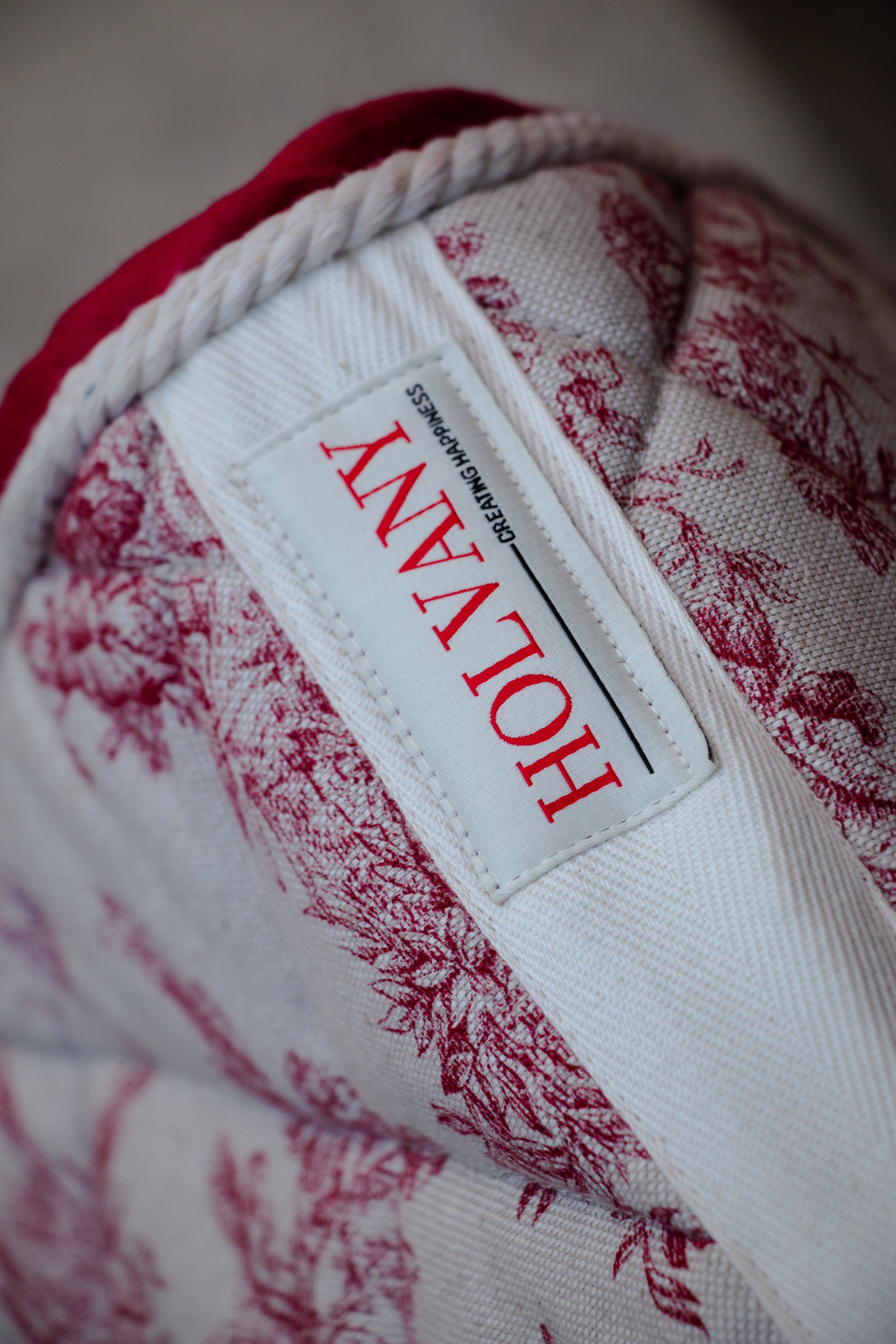 Tapis jouy rouge