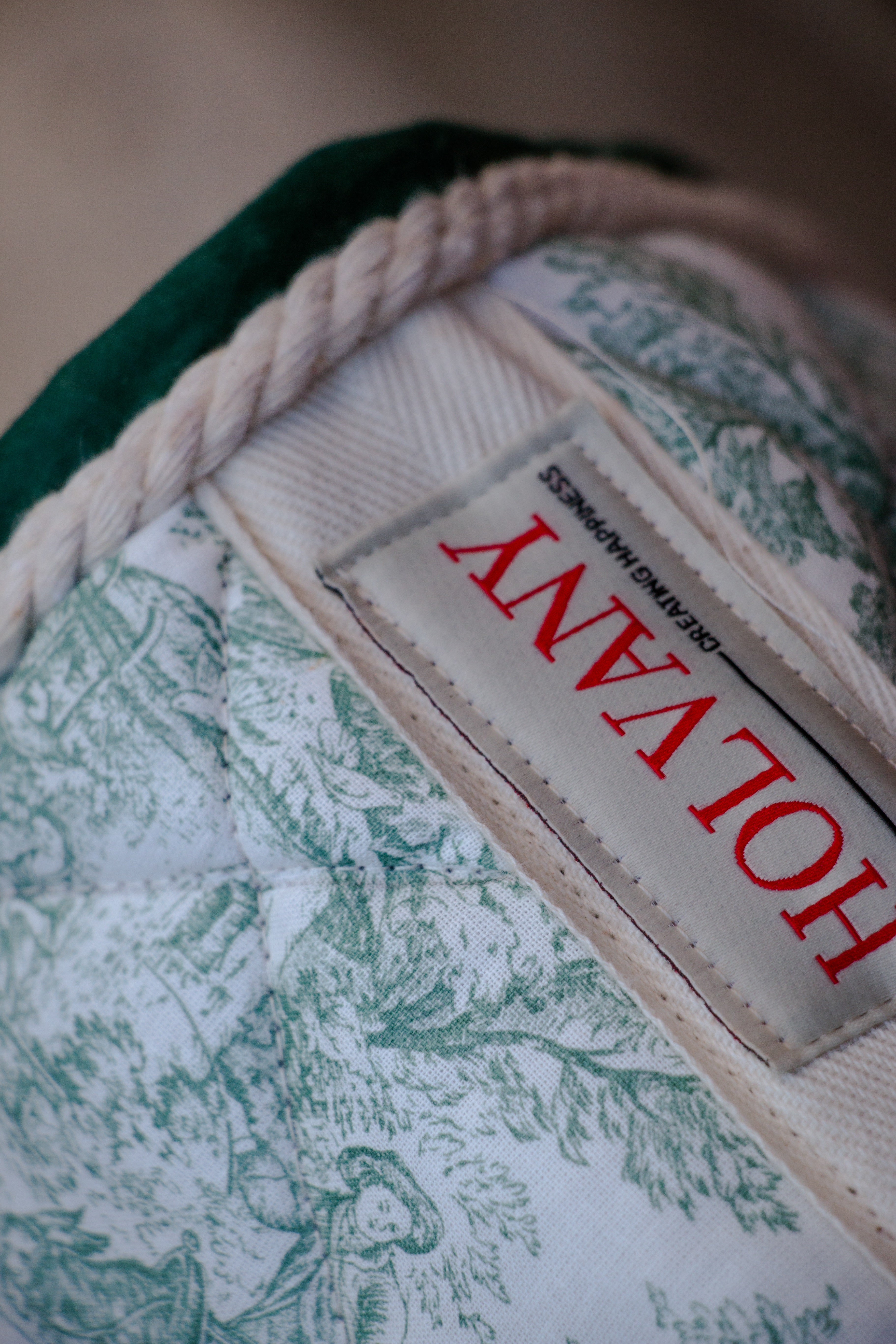 Tapis jouy vert dressage