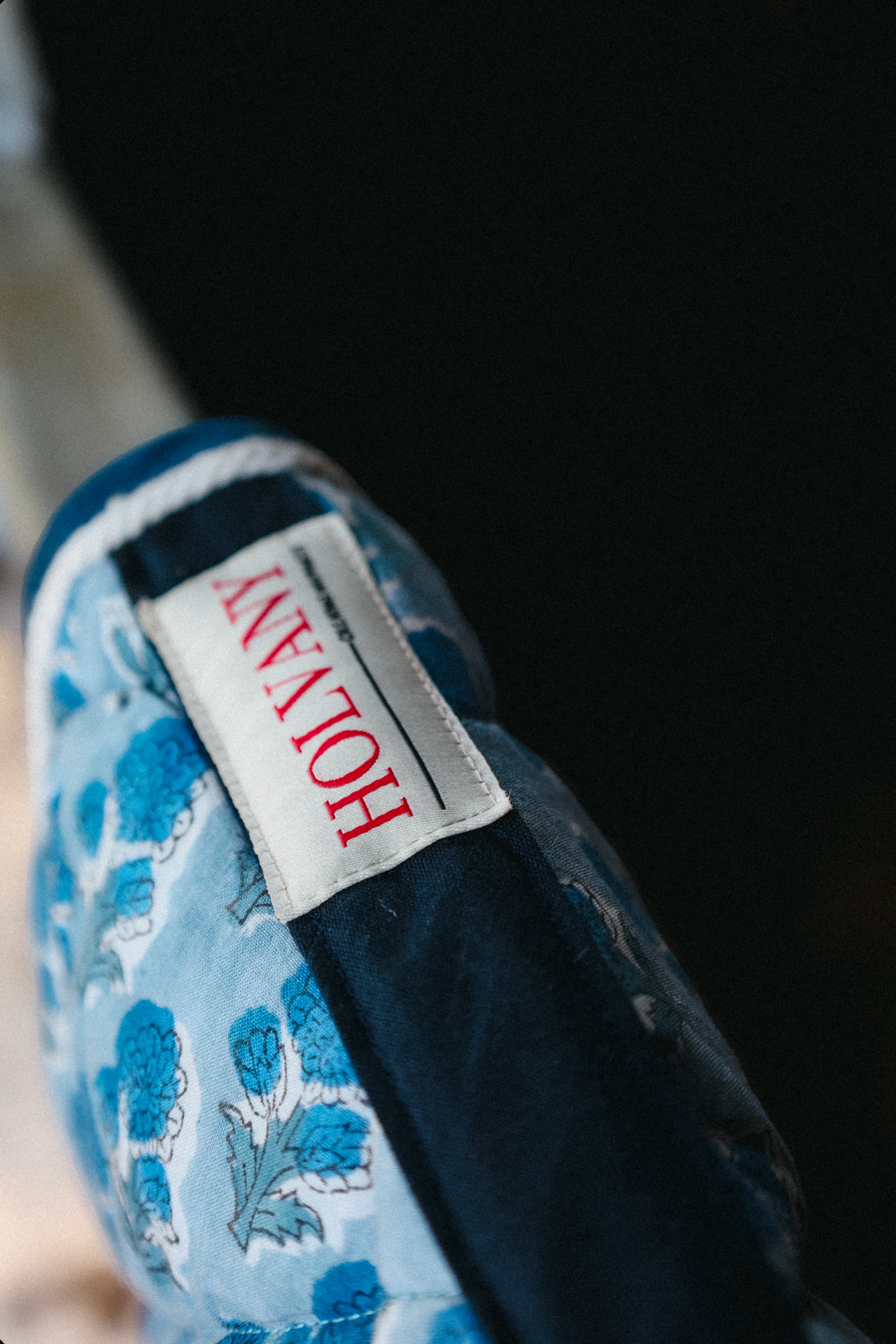 Tapis de selle fleurs bleu 39