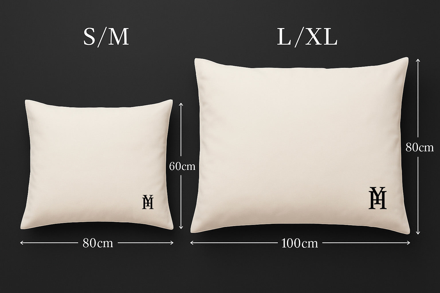 Coussin rayé noir