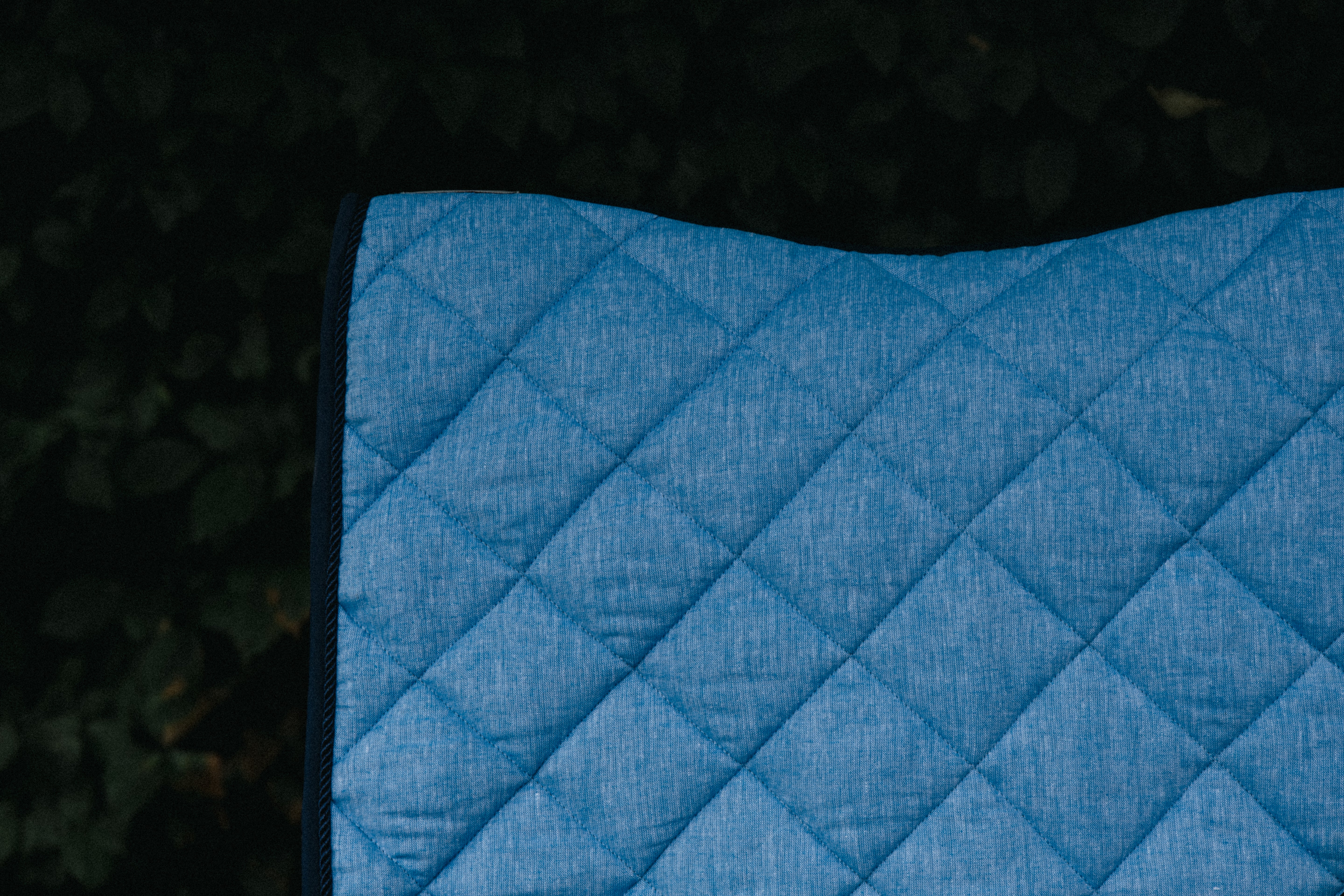 Tapis de selle bleu
