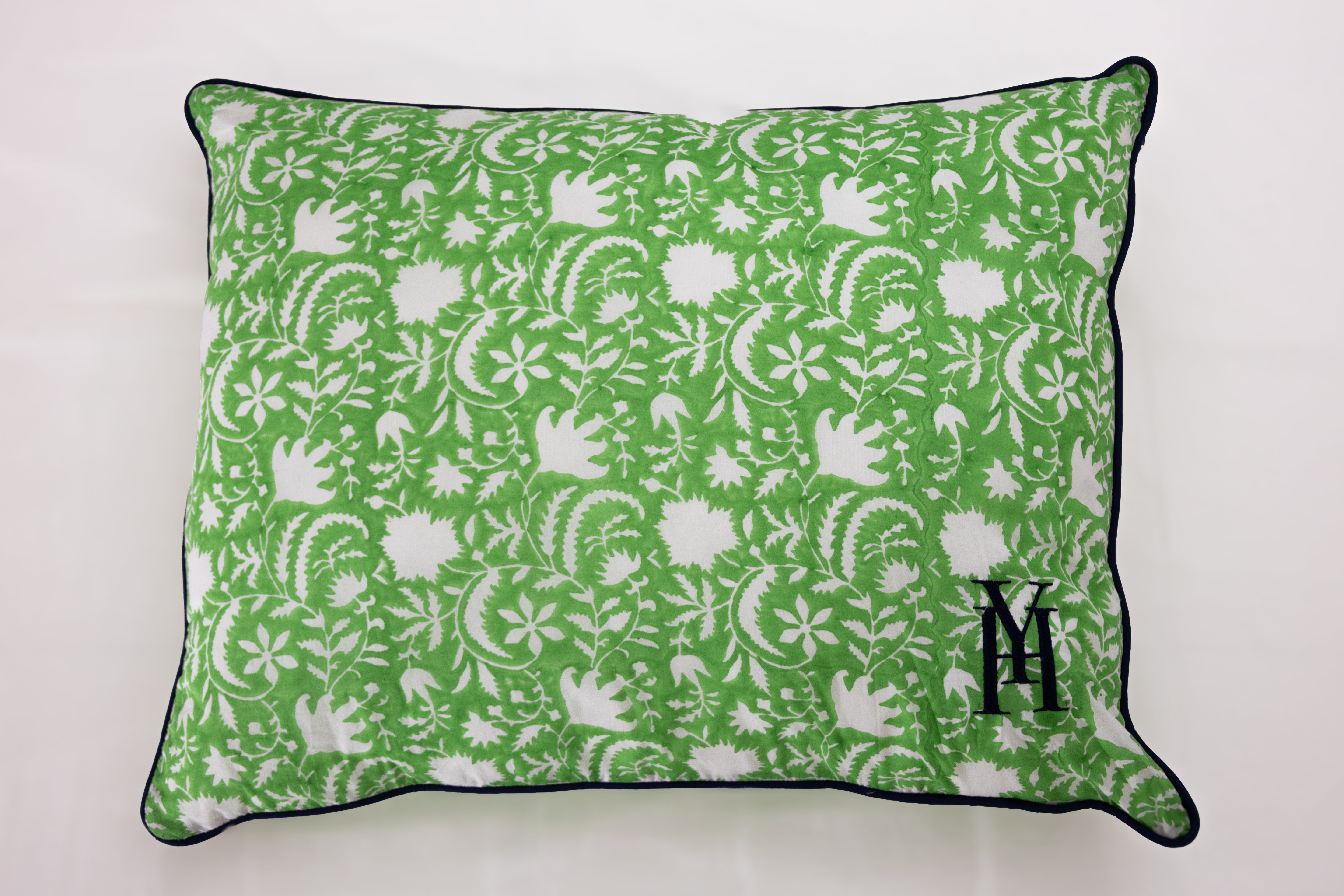 Coussin vert 12