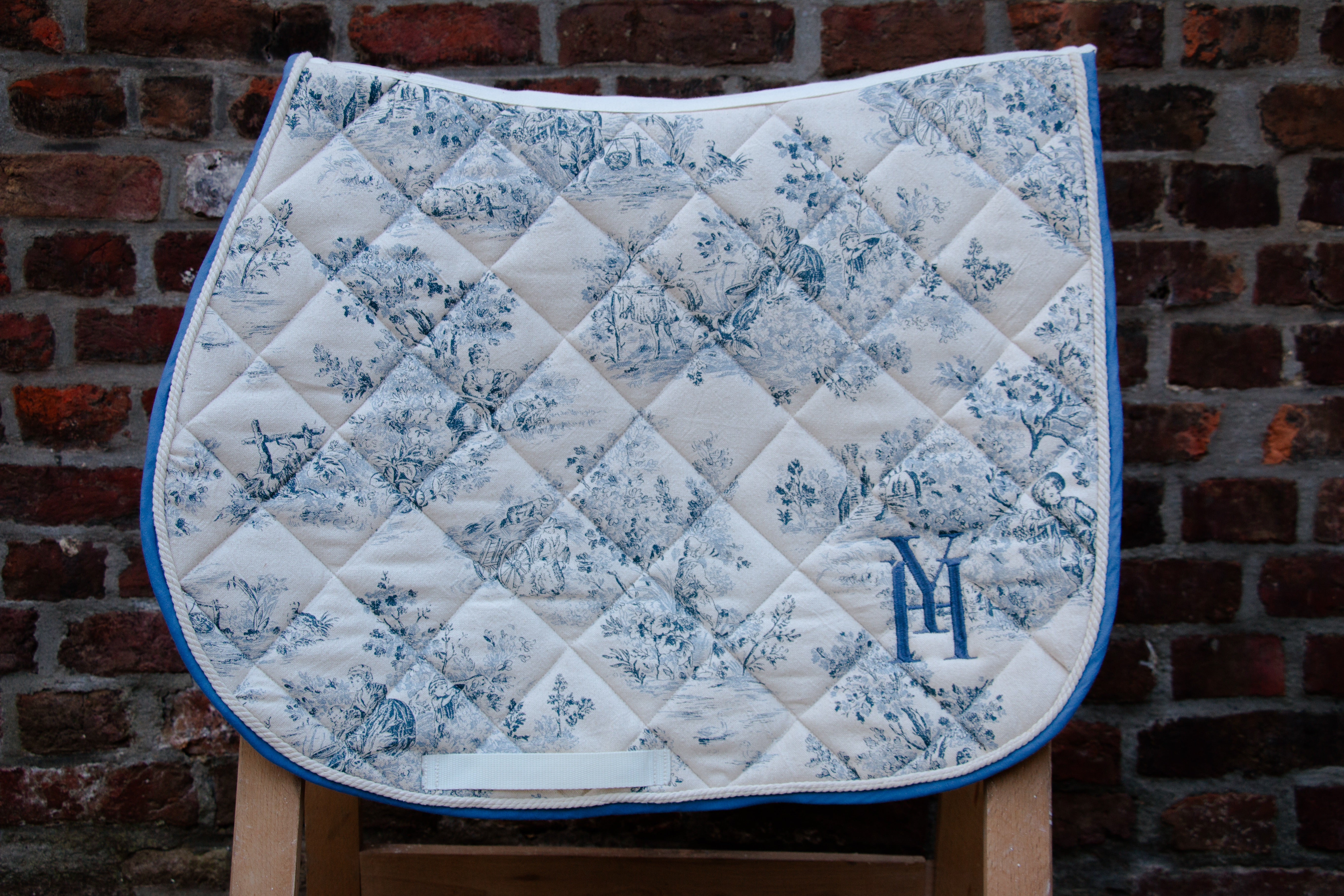 Blue Jouy jumping saddle pad 