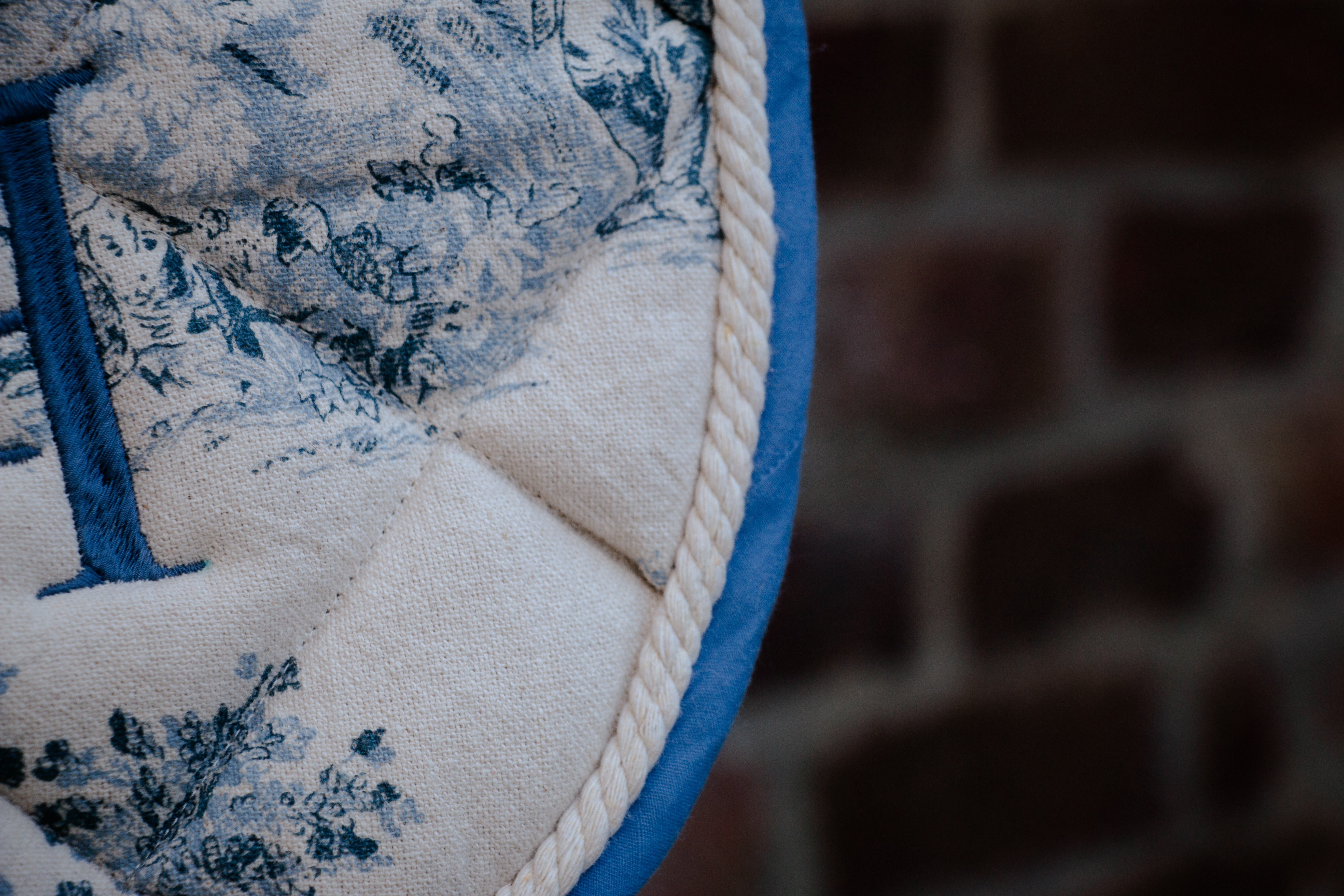 Blue Jouy jumping saddle pad 
